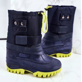 Apawwa Stivali da neve per bambini riscaldati con pelliccia blu navy inverno caldo 1
