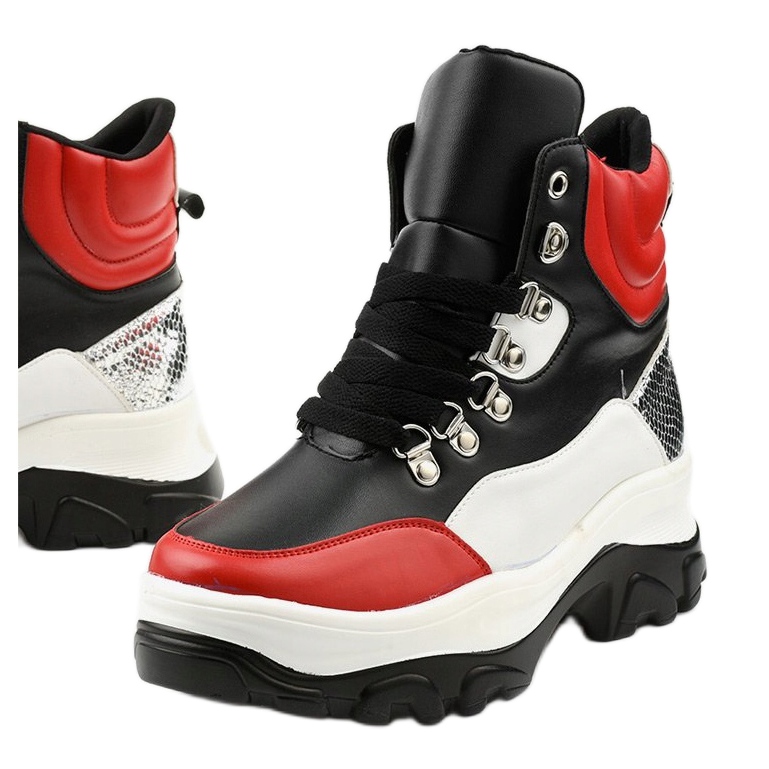 Sneakers rosse Neamelira colorate nero rosso 1