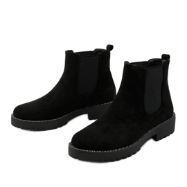 Stivali piatti in camoscio nero di Nahneva 2