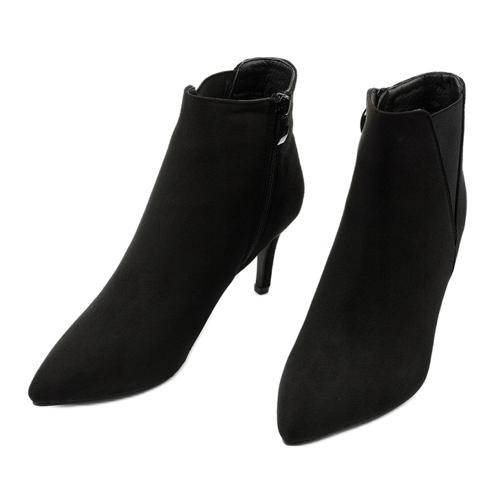 Stivaletti neri con elastico Pattera nero 2