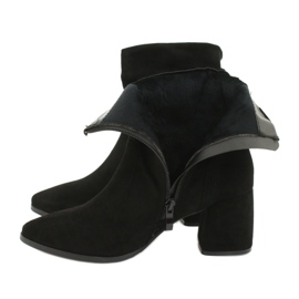 M.Daszyński Stivali in camoscio nero MR2025-10 4