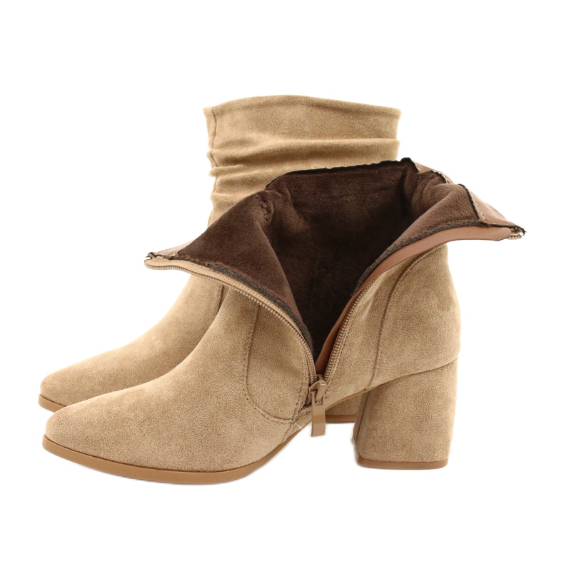 M.Daszyński Stivali in camoscio beige MR2025-10 3