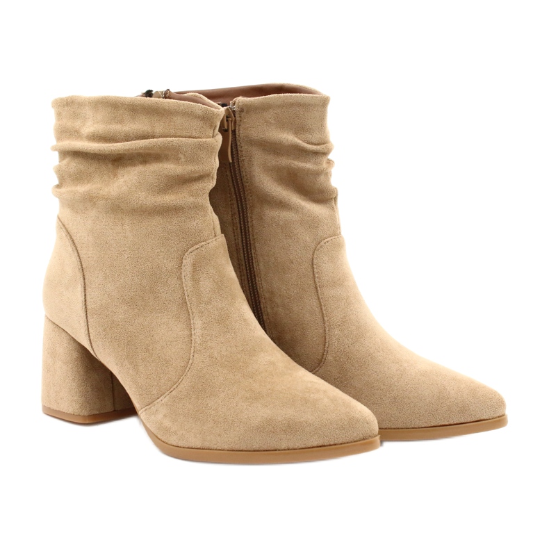 M.Daszyński Stivali in camoscio beige MR2025-10 2