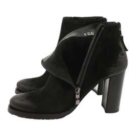 Arka Stivali in pelle scamosciata nera femminile 7213 nero 3