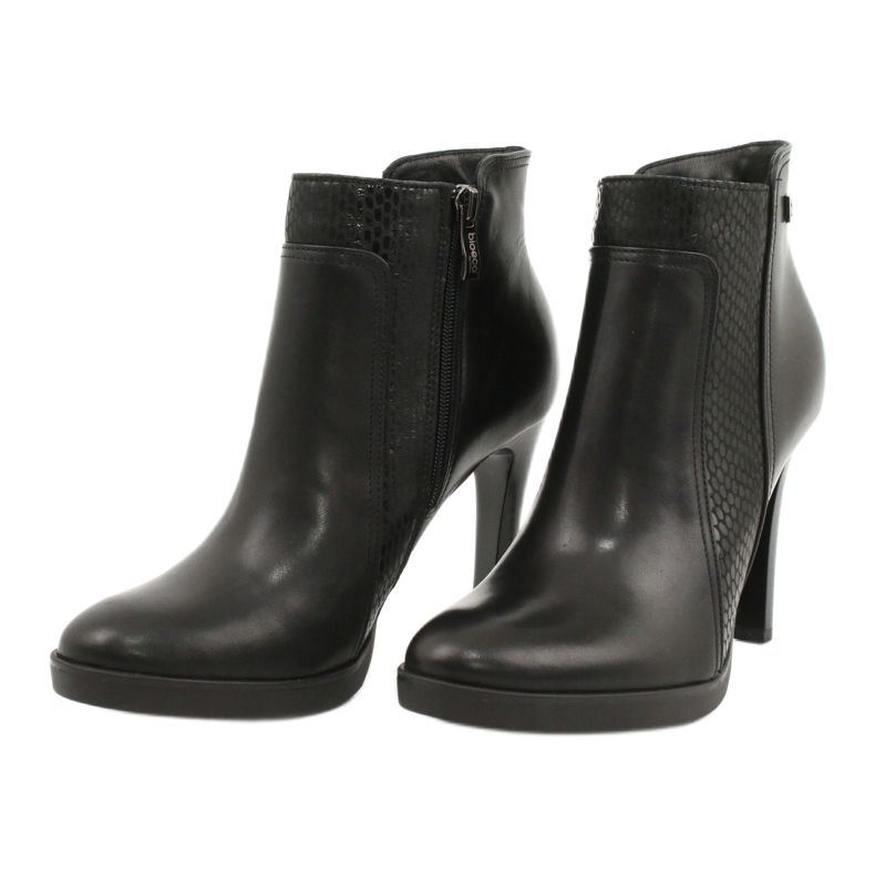 Stivali da donna in pelle Arka 7245 nero 1