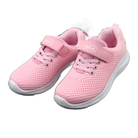 Scarpe per bambini Befado 516X045 bianco rosa 4