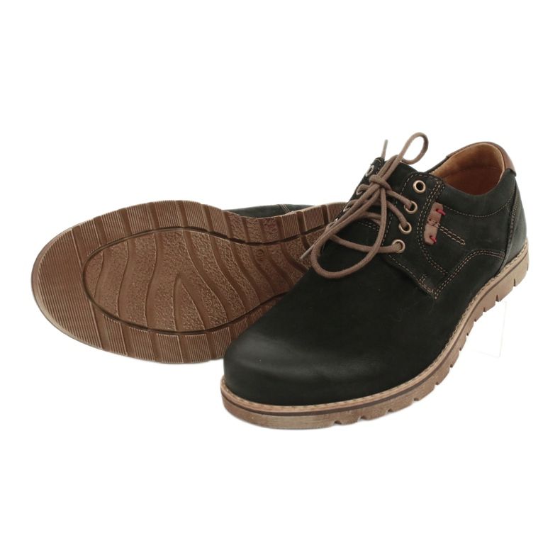 Scarpe stringate casual Riko 761 da uomo, nere nero 3