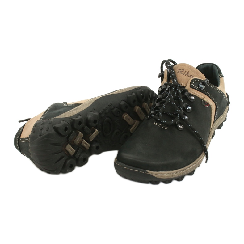 Trekking sportivo da uomo Riko 474 nero beige 4