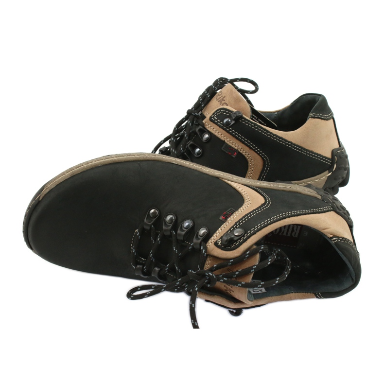 Trekking sportivo da uomo Riko 474 nero beige 5