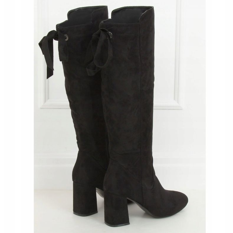 Stivali neri con tacco alto J19-65 Black nero 1