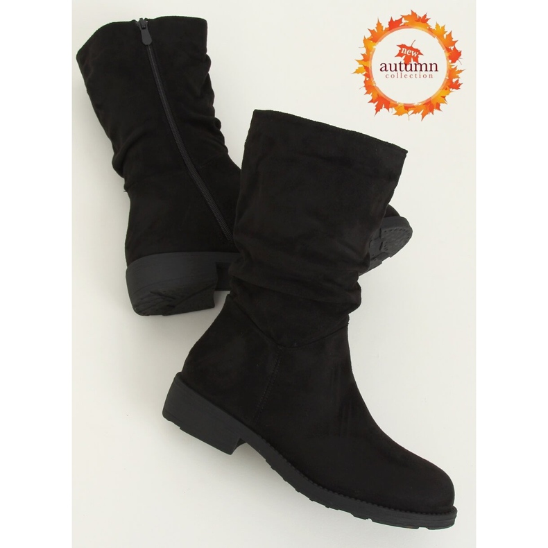 Stivaletti neri da donna CH1908 Black nero 1