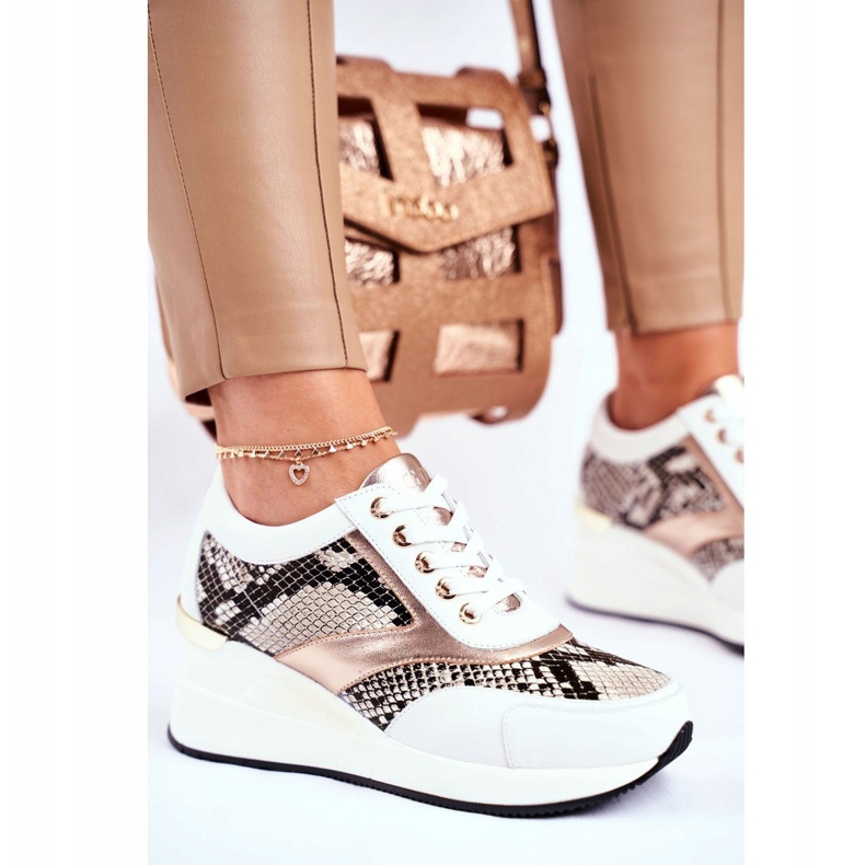 GOE Scarpe Sportive Donna Sneakers Pelle Bianche GG2N3045 bianco multicolore 1