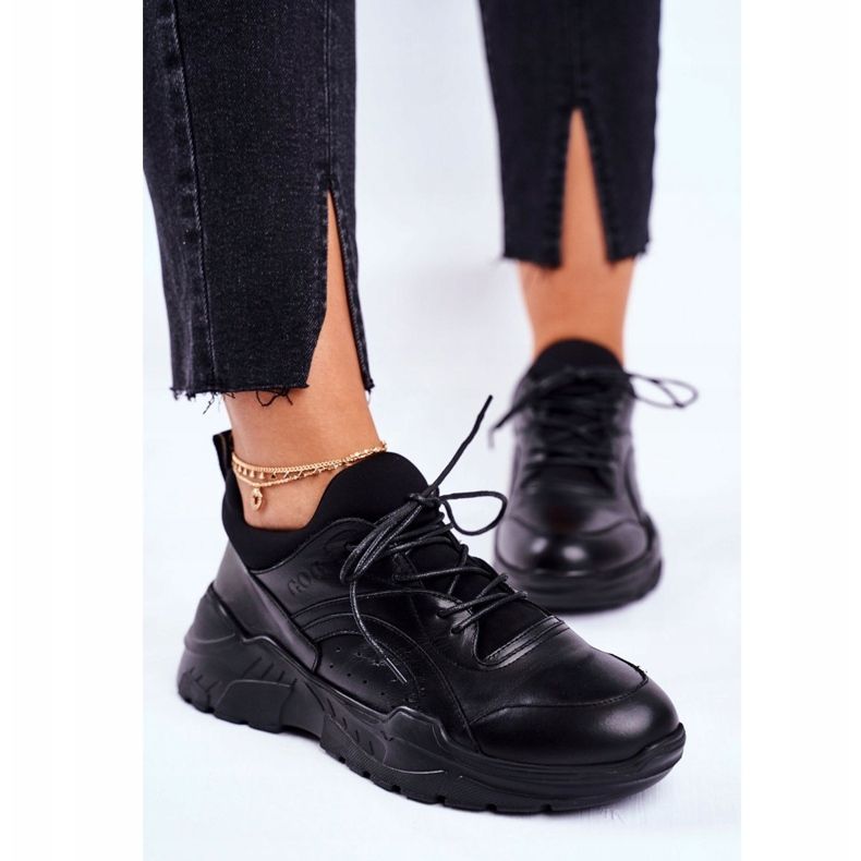 Sneakers Donna Goe Pelle Nere GG2N3041 nero 1