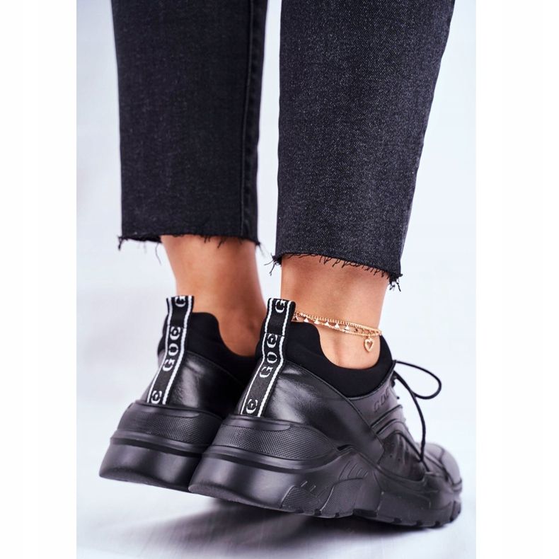 Sneakers Donna Goe Pelle Nere GG2N3041 nero 2
