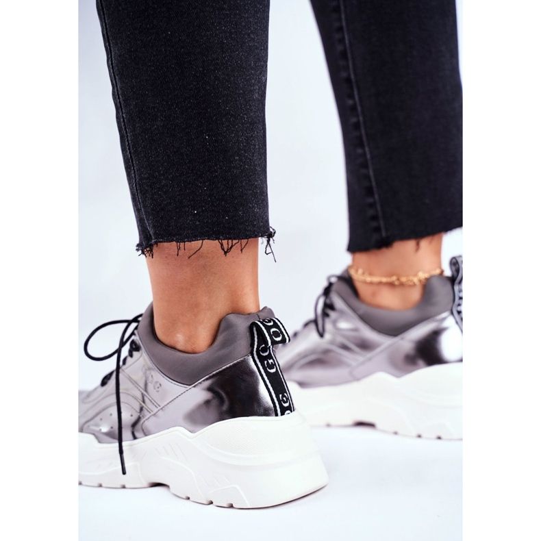 Sneakers Donna Goe Pelle Peltro GG2N3040 nero 2