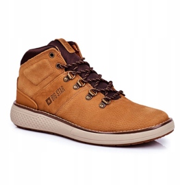 Stivali da trekking da uomo in pelle Big Star Camel GG174491 marrone multicolore 1