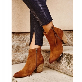 Stivali da donna con tacco alto Big Star Camel GG274364 marrone multicolore 2