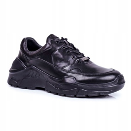 GOE Scarpe Sportive Uomo Pelle Nere GG1N3014 nero 1