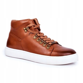 Sneakers Uomo Pelle GOE Marrone GG1N3011 1