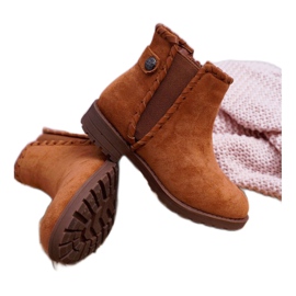 POPA Stivali da Bambino Tacco Piatto Cammello Sicarro marrone 4
