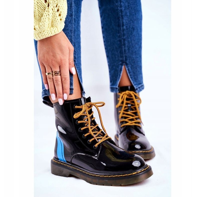 Stivali da donna Trappers Glany Goe Pelle Nero GG2N3056 1
