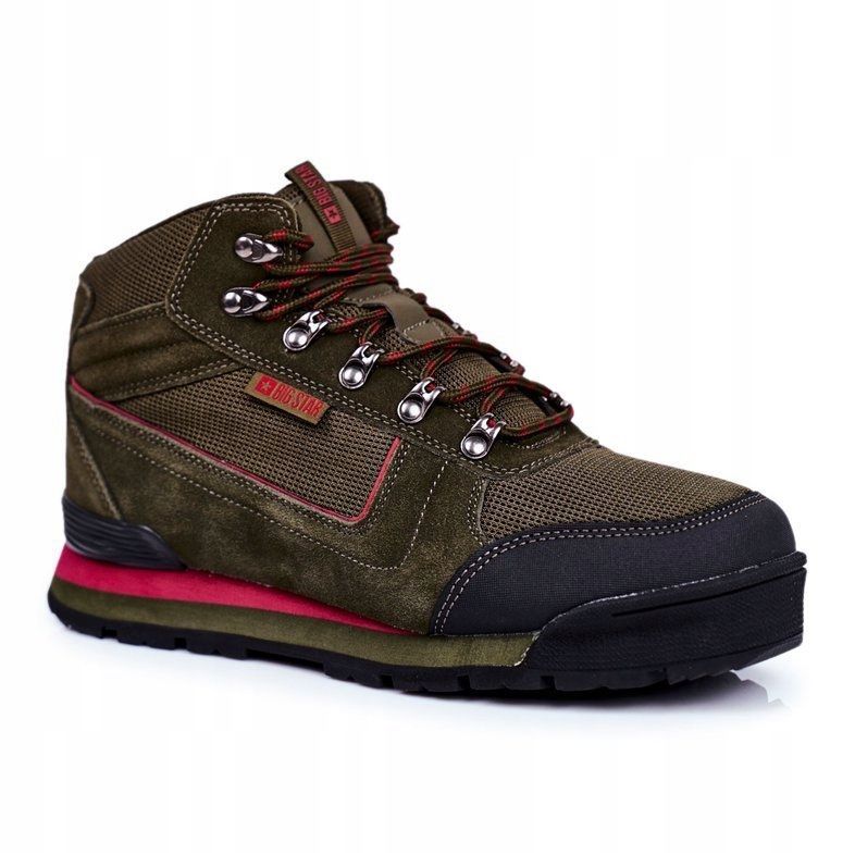 Scarpe da trekking da uomo Big Star Outdoor Khaki GG174200 verde 1