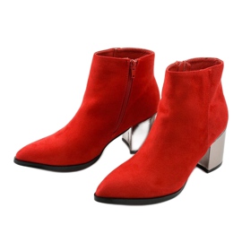 Stivaletti rossi in ecopelle Astihusa rosso 2