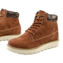 Stivali allacciati cammello Haireino marrone 1