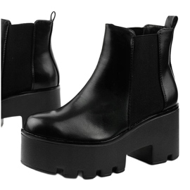 Stivaletti neri con elastico Pardia nero 1