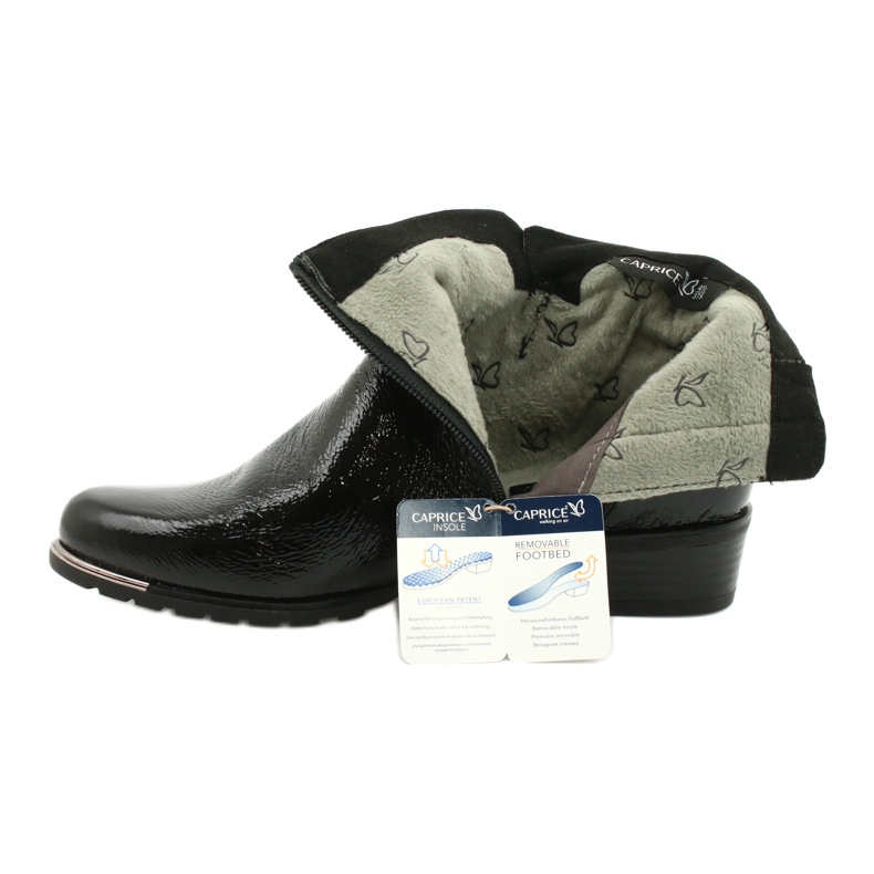Stivali Caprice Donna Laccati 25309-25 nero 7