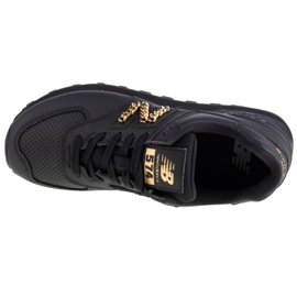 Scarpe New Balance W WL574HNQ nero d'oro 2
