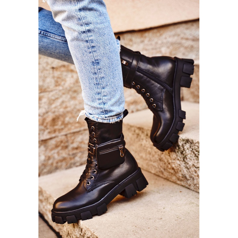 S.Barski Stivali Da Donna Sulla Piattaforma Nero Warmed Verdem 1