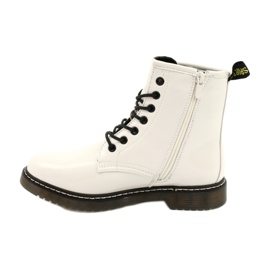 Evento Stivali da donna, stivali bianchi verniciati 20BT35-3001 bianco 4