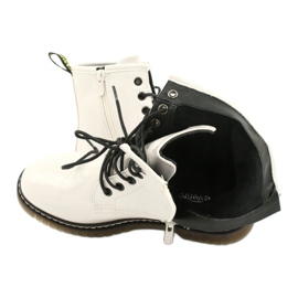 Evento Stivali da donna, stivali bianchi verniciati 20BT35-3001 bianco 7