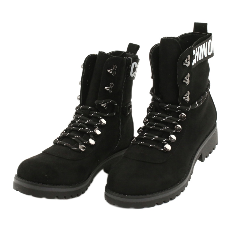 Evento Stivali in legno High Black 9BT35-1331 Black Popsi nero 5