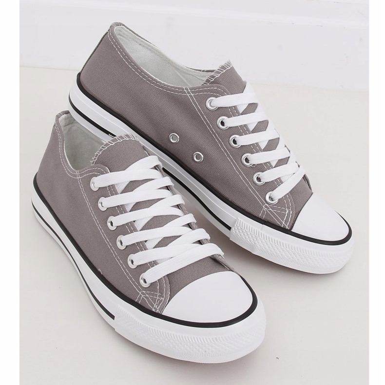 Sneakers classiche da donna grigie JD05P Grey grigio 2