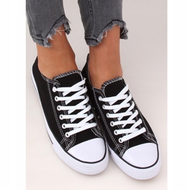 Sneakers classiche da donna nere JD05 NERO/BIANCO 1