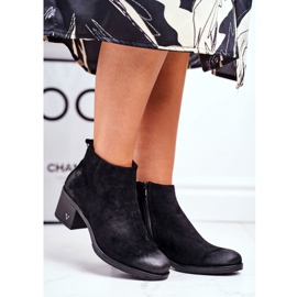 Vinceza Stivali Donna Con Tacco Camoscio Nero Volares 2