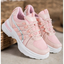 SHELOVET Scarpe sportive alla moda sulla piattaforma rosa 2