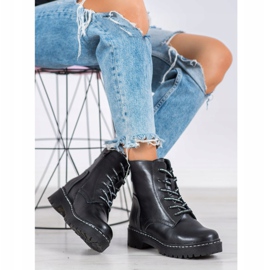 Stivali classici in pelle MCKEY nero 1