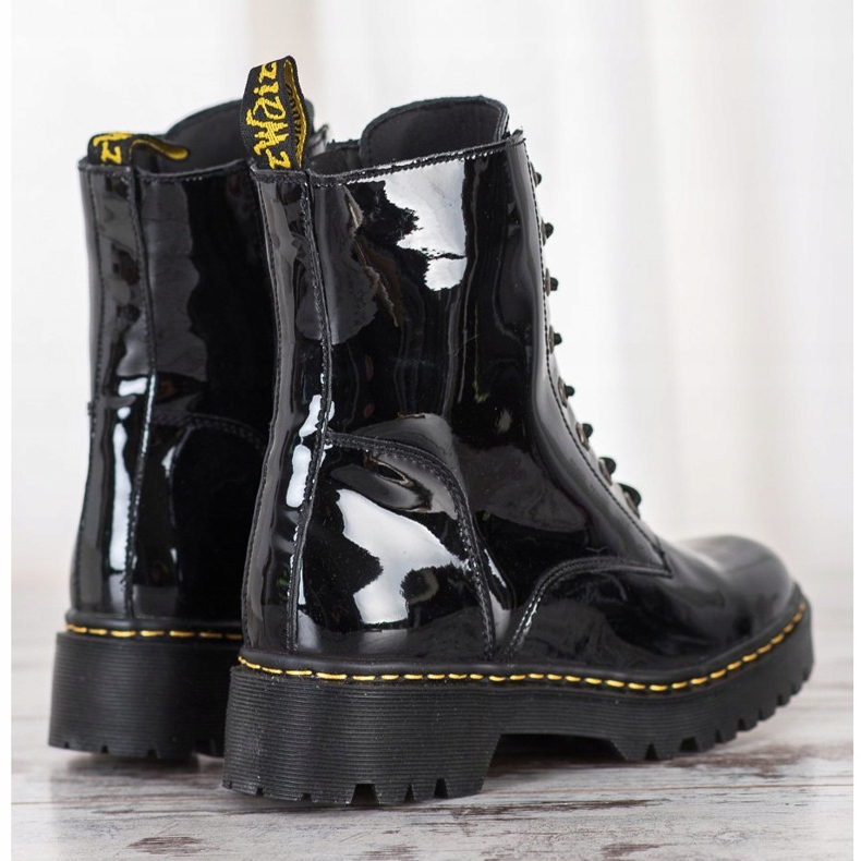 Stivali in pelle MCKEY nero 1