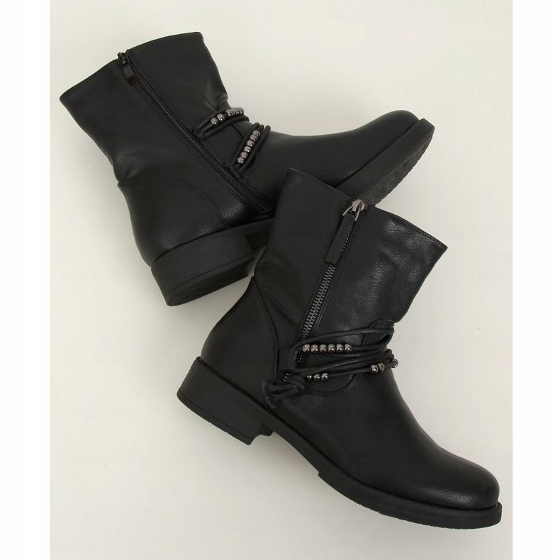 Stivali militari neri J19-108 Black nero 1