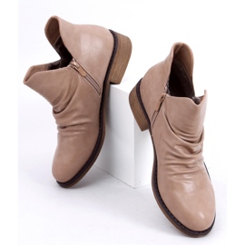 Stivali con viso cut-out beige ST-22P Beige 2