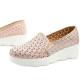 Scarpe jazz slip-on rosa A19-7252 1