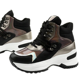 Sneakers slip-on Gianna nere nero multicolore 1