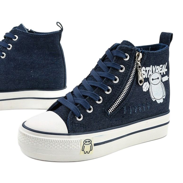 Sneaker stringate blu Lynnhurst blu navy 1