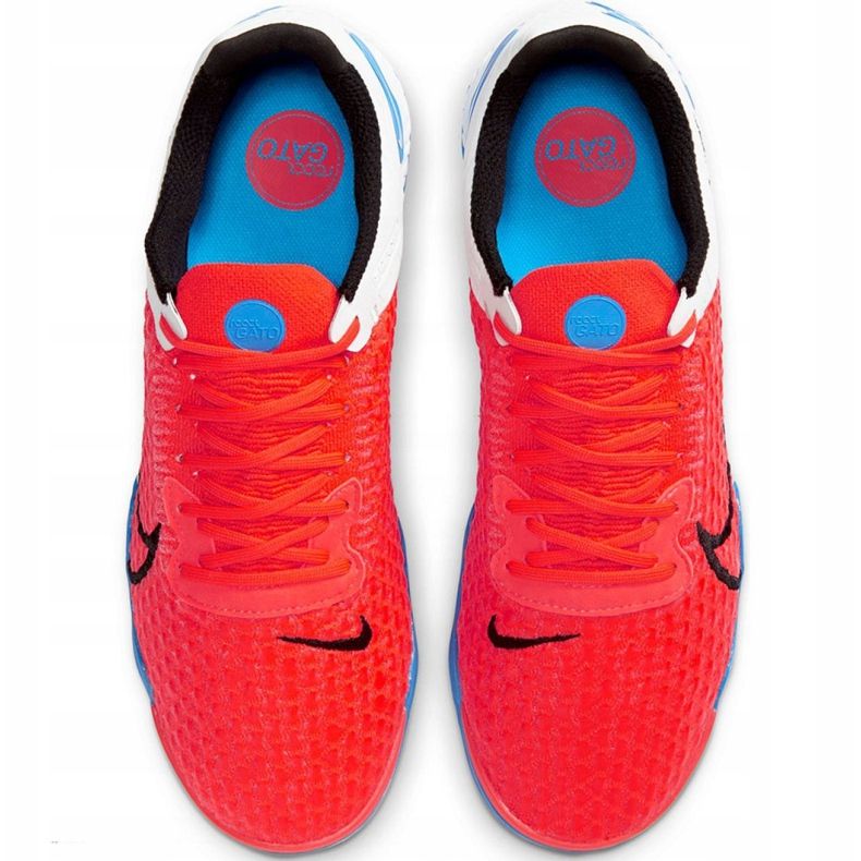 Nike React Gato Ic M CT0550 604 scarpe da calcio rosso bianco rosso 1