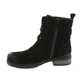 American Club Stivaletti americani in camoscio nero 1