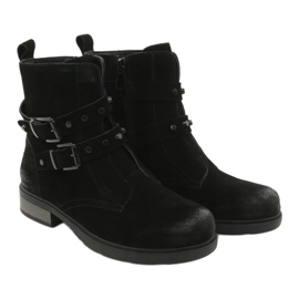 American Club Stivaletti americani in camoscio nero 4