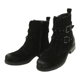 American Club Stivaletti americani in camoscio nero 2